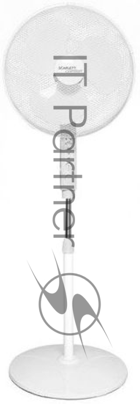 Вентилятор напольный Scarlett SC-SF111RC12 (белый)