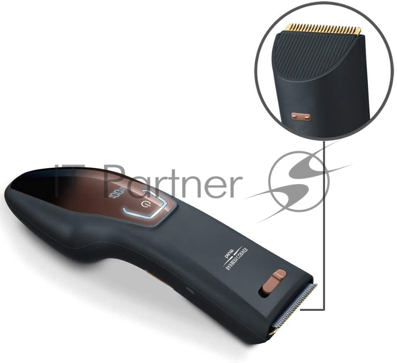 Машинка для стрижки Beurer HR5000 черный (насадок в компл:2шт)