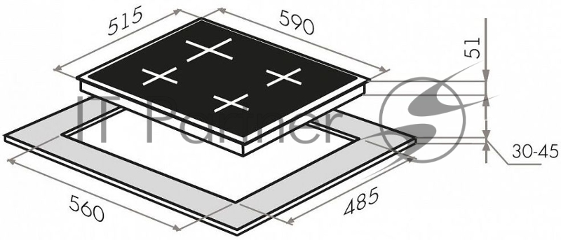 Газовая варочная поверхность Maunfeld EGHG.64.23CWG белый