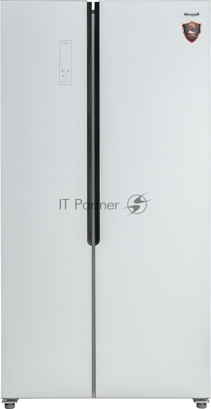 Холодильник Weissgauff WSBS 500 NFW Inverter белое стекло (двухкамерный)