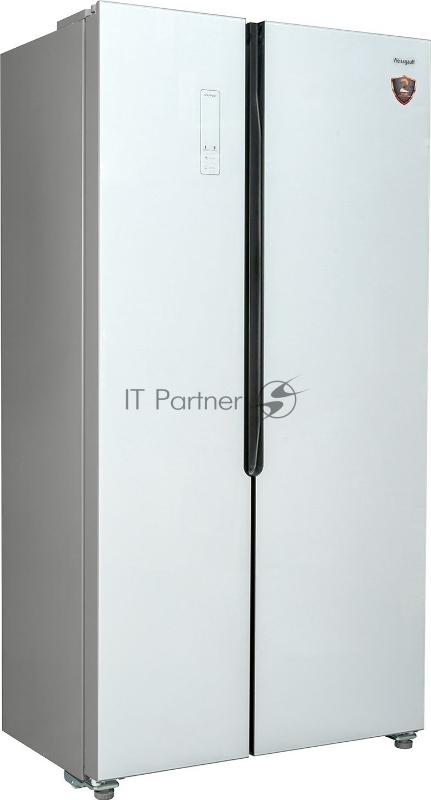 Холодильник Weissgauff WSBS 500 NFW Inverter белое стекло (двухкамерный)