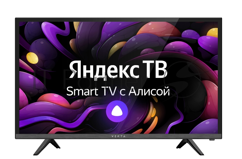 Телевизор 43 LED43 VEKTA LD-43SF4815BS/ 109 см, DLED, FHD, DVB-T/Т2/C/S2, Smart TV на платформе Яндекс, IPTV+TV, голосовой ассистент Алиса, 4-ядерный процессор, Андроид 9.0 Pie, 1Gb/8Gb, 802.11b/g/n, 2,4G, Bluetooth, LAN, CI+, HDMI х 3, USB 2.0 х 2,