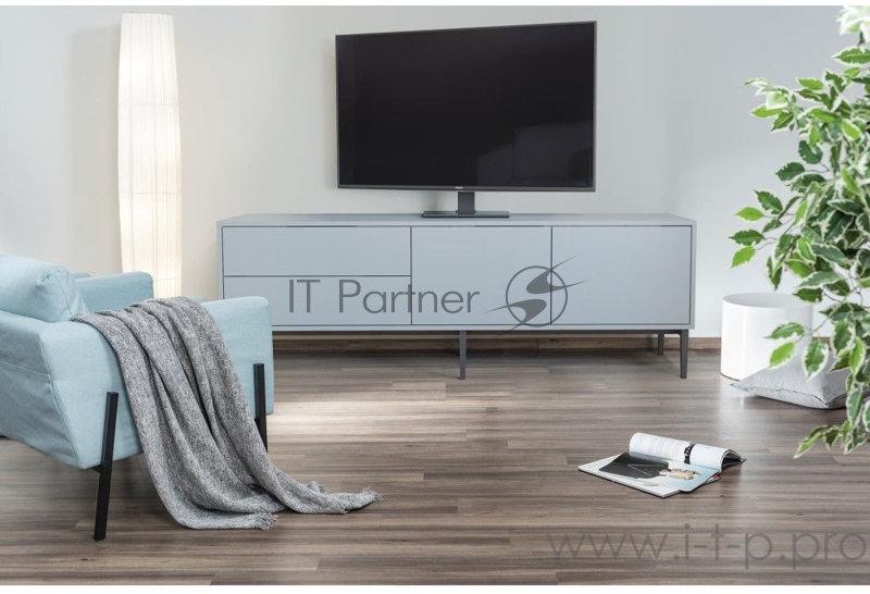 Кронштейн-подставка для телевизора Hama Fullmotion черный 32-55 макс.30кг настольный поворот