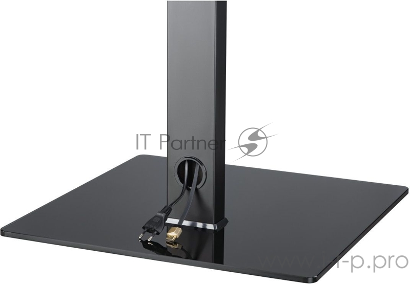 Кронштейн-подставка для телевизора Hama Fullmotion черный 32-55 макс.30кг настольный поворот