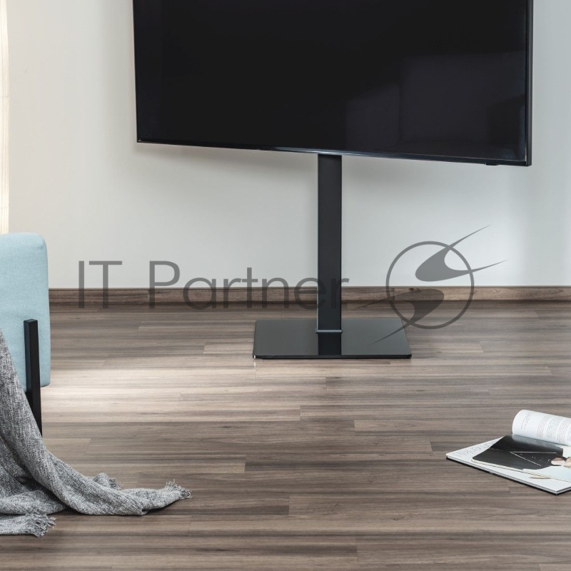 Кронштейн-подставка для телевизора Hama стойка Fullmotion черный 32-65 макс.35кг напольный поворот