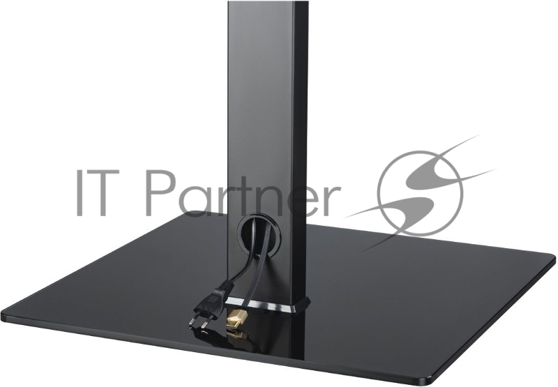 Кронштейн-подставка для телевизора Hama стойка Fullmotion черный 32-65 макс.35кг напольный поворот