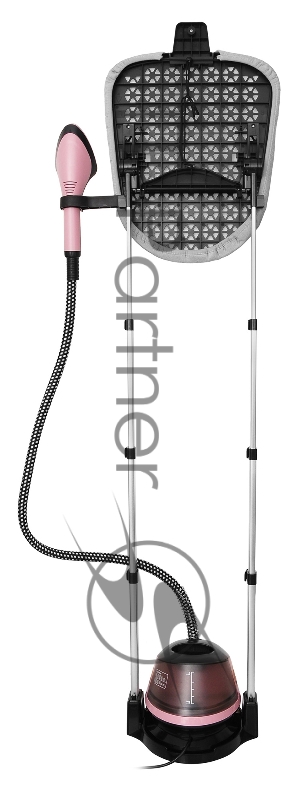 Отпариватель напольный Hyundai H-US02543 1800Вт розовый/черный