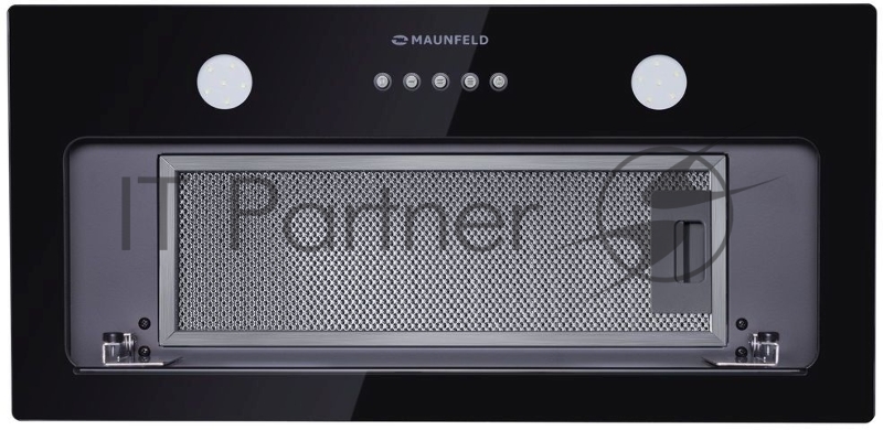 Вытяжка встраиваемая Maunfeld Thames 601GG черный управление: кнопочное (1 мотор)