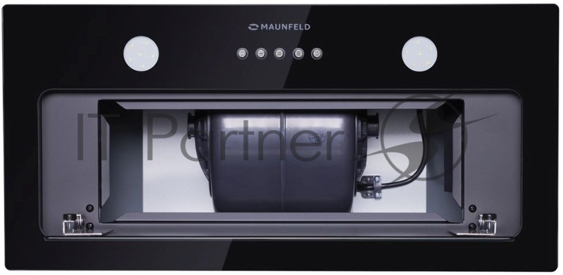 Вытяжка встраиваемая Maunfeld Thames 601GG черный управление: кнопочное (1 мотор)