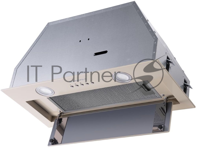 Вытяжка встраиваемая Maunfeld TRAPEZE 602IG бежевый управление: кнопочное (1 мотор)