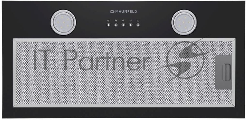 Вытяжка встраиваемая Maunfeld TRAPEZE 602M черный управление: кнопочное (1 мотор)