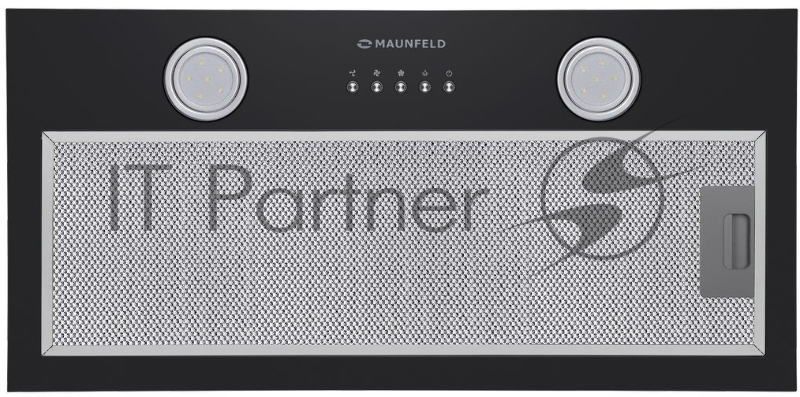 Вытяжка встраиваемая Maunfeld TRAPEZE 602M черный управление: кнопочное (1 мотор)