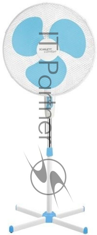 Вентилятор напольный Scarlett SC-SF111B23 45Вт скоростей:3 голубой/белый