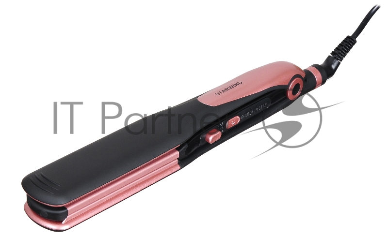 Выпрямитель Starwind SHC 7050 55Вт черный/розовое золото (макс.темп.:220С)