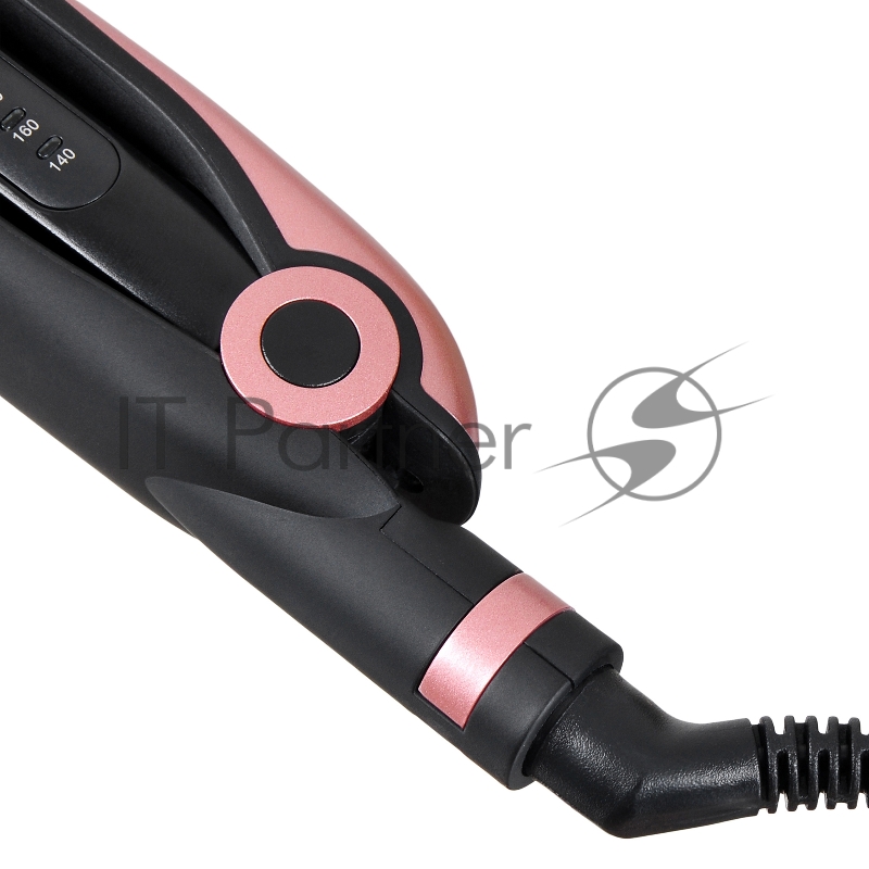 Выпрямитель Starwind SHC 7050 55Вт черный/розовое золото (макс.темп.:220С)