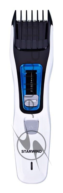 Машинка для стрижки Starwind SHC 1070 белый/черный (насадок в компл:1шт)