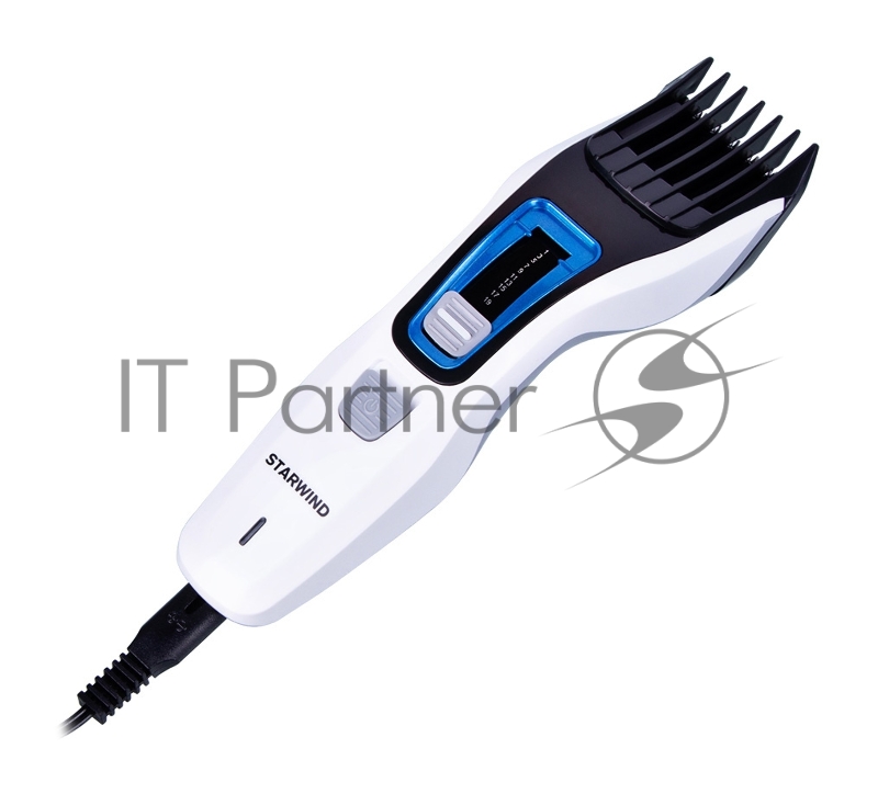 Машинка для стрижки Starwind SHC 1070 белый/черный (насадок в компл:1шт)