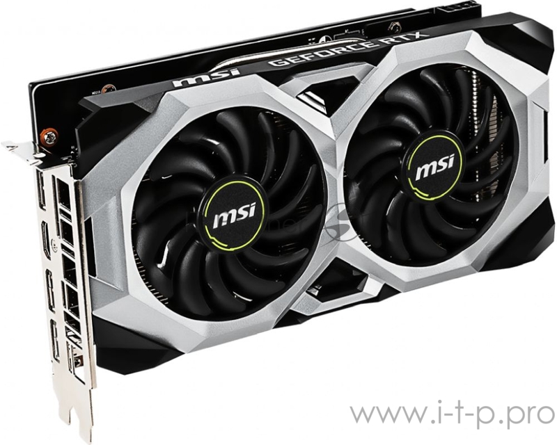 Видеокарта MSI PCI-E RTX 2060 VENTUS OC RU NVIDIA GeForce RTX 2060 6144Mb 192 GDDR6 1710/14000/HDMIx1/DPx3/HDCP Ret