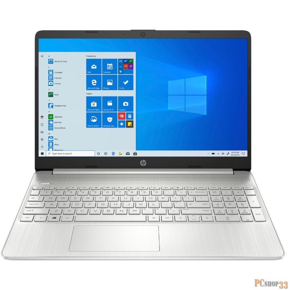 Ноутбук HP15 15s-eq1102ur 15.6 FHD, AMD Athlon 3150U, 8Gb, 256Gb SSD, no ODD, Win10, серебристый