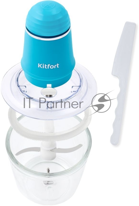 Измельчитель электрический Kitfort КТ-3016-3 0.5л. 200Вт бирюзовый