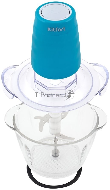 Измельчитель электрический Kitfort КТ-3017-3 1л. 400Вт бирюзовый