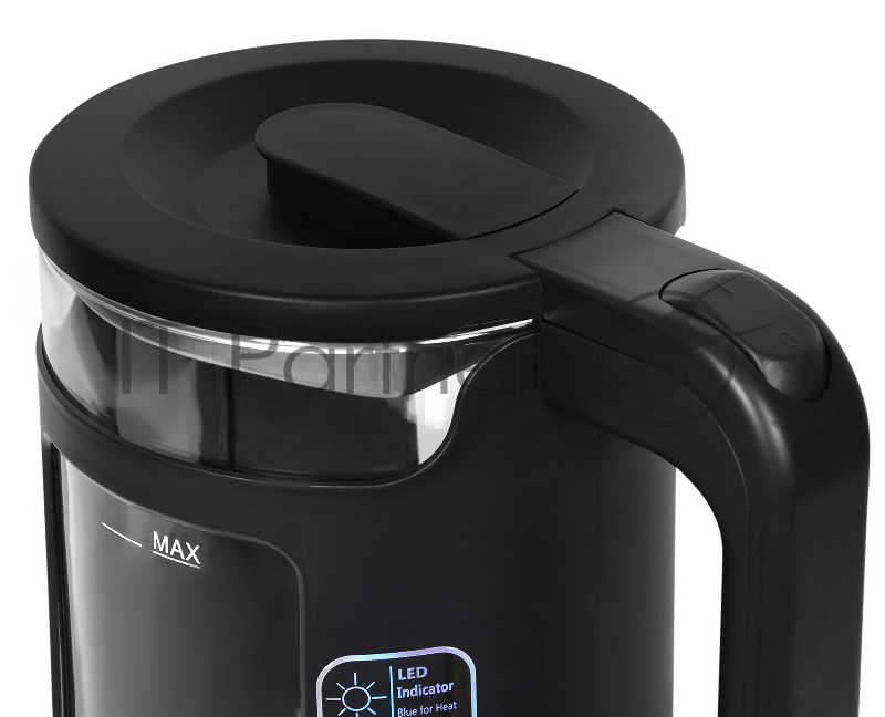 Чайник электрический Starwind SKG2061 1.5л. 1500Вт черный (корпус: стекло)