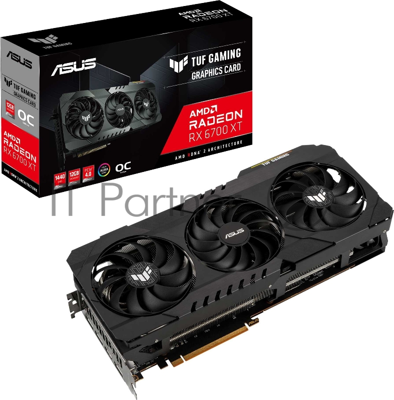 Видеокарта ASUS TUF-RX6700XT-O12G-GAMING RX6700XT 12GB GDDR6 192bit HDMI 3xDP RTL