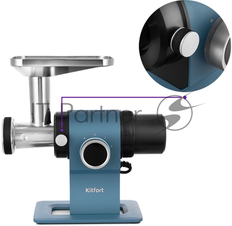 Мясорубка Kitfort КТ-2110-2 1000Вт голубой