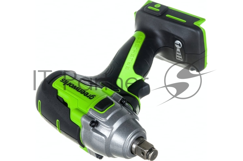 Гайковерт ударный аккумуляторный GreenWorks GD24IW400 24В, без АКБ и ЗУ (3802907)