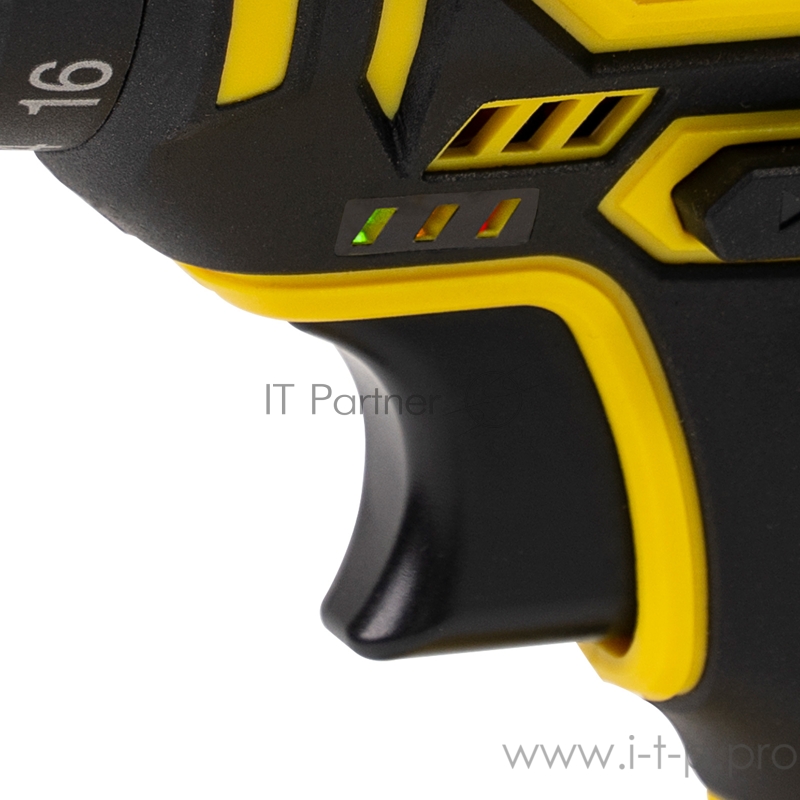 Дрель-шуруповерт Kolner KCD 16L аккумуляторная 16 Вольт, 0-400/1450 об/мин, 28/19Нм, 2 Ач(Li-on), реверс, зарядка 3- 4 часа, светодиодная подсветка, быстрозажимной патрон 0,8- 10мм