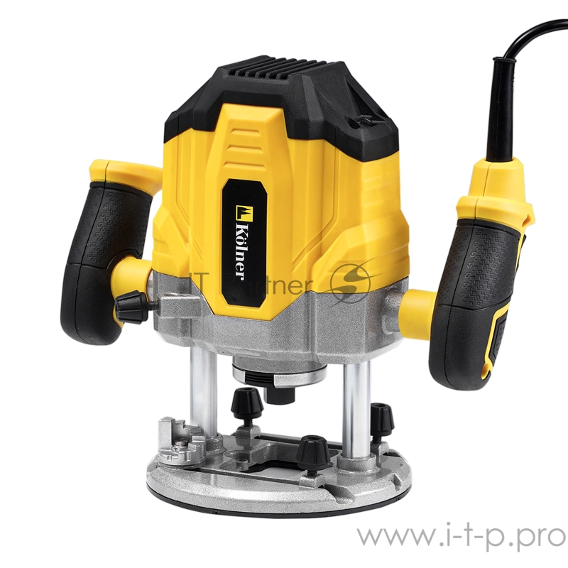 Машина фрезерная угловая Kolner KER 1400V, 16000- 30000 об/мин, размер цангового патрона 6- 8мм, глубина фрезерования 0- 55мм