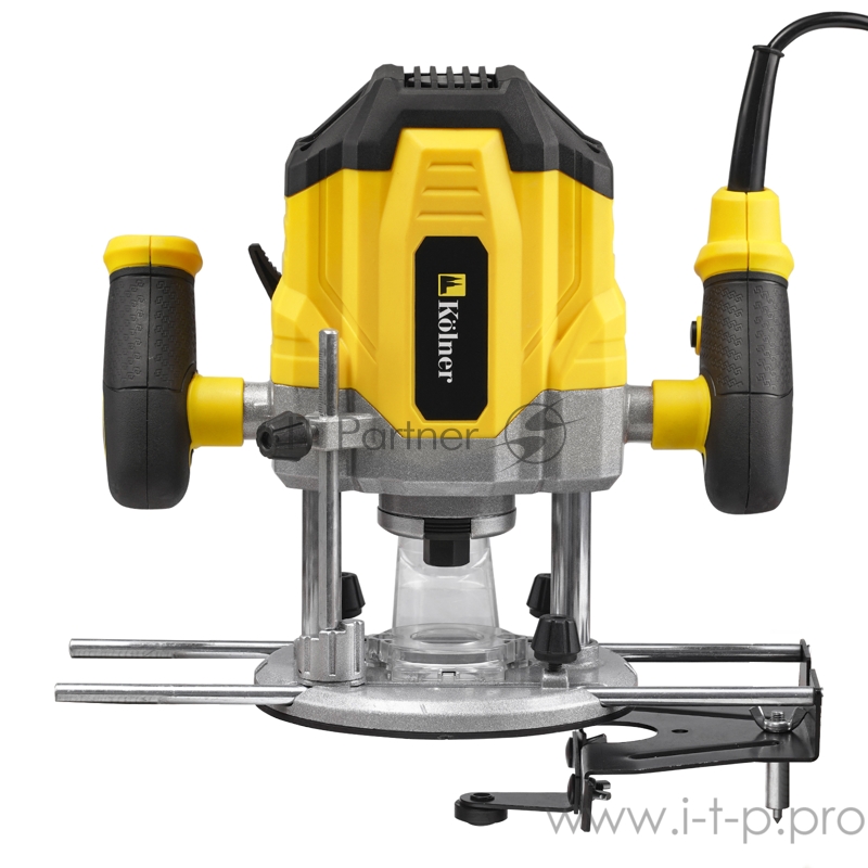 Машина фрезерная угловая Kolner KER 1400V, 16000- 30000 об/мин, размер цангового патрона 6- 8мм, глубина фрезерования 0- 55мм