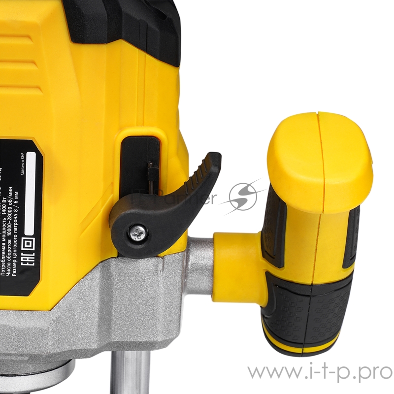 Машина фрезерная угловая Kolner KER 1400V, 16000- 30000 об/мин, размер цангового патрона 6- 8мм, глубина фрезерования 0- 55мм