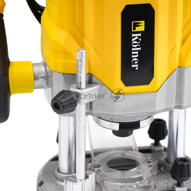 Машина фрезерная угловая Kolner KER 1400V, 16000- 30000 об/мин, размер цангового патрона 6- 8мм, глубина фрезерования 0- 55мм