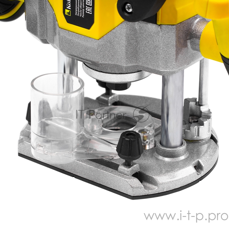 Машина фрезерная угловая Kolner KER 1400V, 16000- 30000 об/мин, размер цангового патрона 6- 8мм, глубина фрезерования 0- 55мм