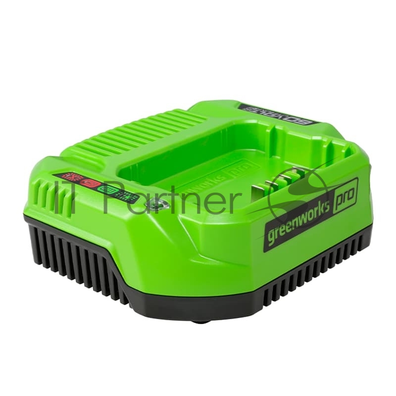 Зарядное устройство GreenWorks 60V (2932007)Зарядное устройство Greenworks (модель ) - используется для заряда аккумуляторных батарей Гринворкс 60 вольт на 2 А/ч, 4 А/ч и 6 А/ч. Время зарядки данных аккумуляторов составляет: 2 А/ч = 60 минут 4 А/