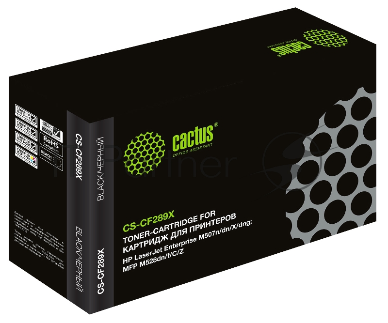 Картридж лазерный Cactus CS-CF289X черный (10000стр.) для HP LJ M507/MFP M528