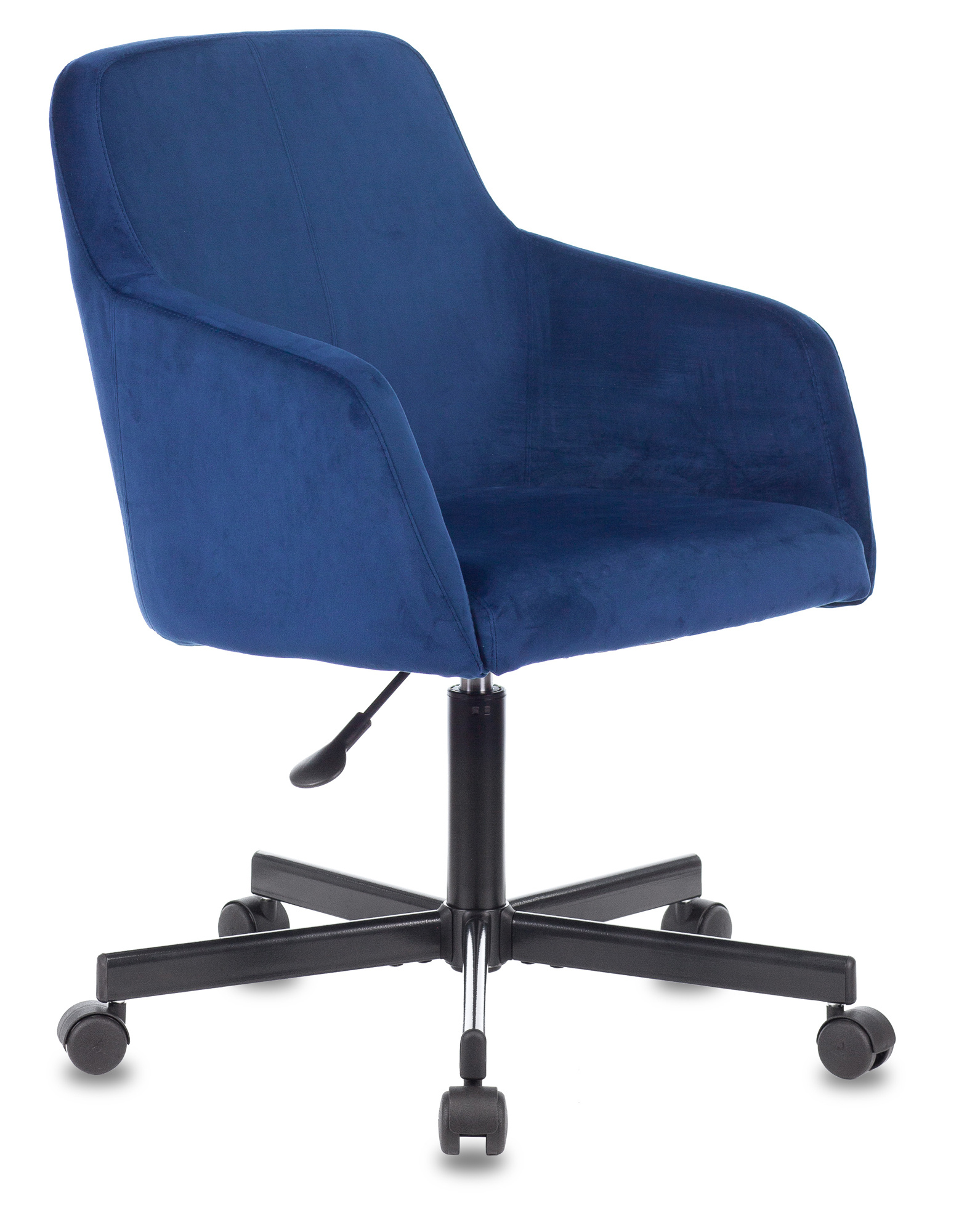 Кресло Бюрократ CH-380M сапфировый Italia 17 крестовина металл черный