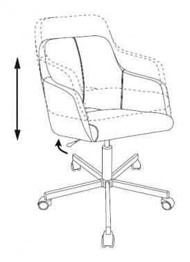 Кресло Бюрократ CH-380M сапфировый Italia 17 крестовина металл черный
