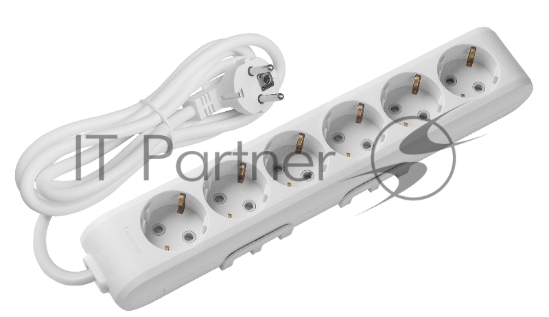 Сетевой удлинитель Panasonic X-tendia 5м (6 розеток) белый (блистер)