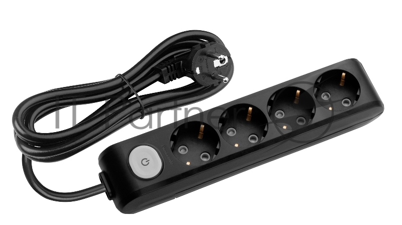 Сетевой удлинитель Panasonic X-tendia 5м (4 розетки) черный (блистер)