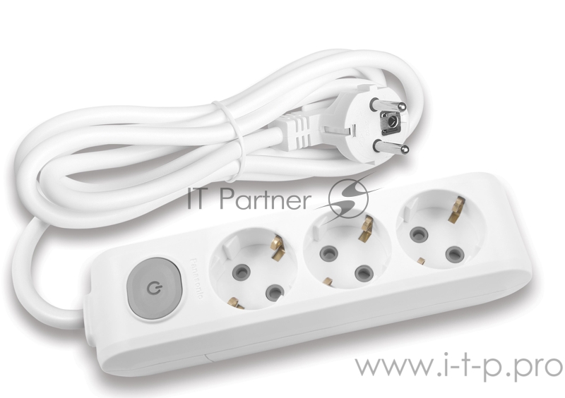 Сетевой удлинитель Panasonic X-tendia 3м (3 розетки) белый (блистер)