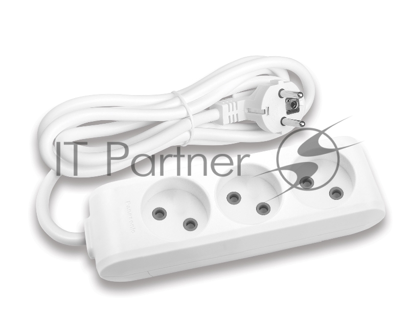 Сетевой удлинитель Panasonic X-tendia 3м (3 розетки) белый (блистер)