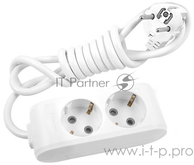 Сетевой удлинитель Panasonic X-tendia 3м (2 розетки) белый (блистер)