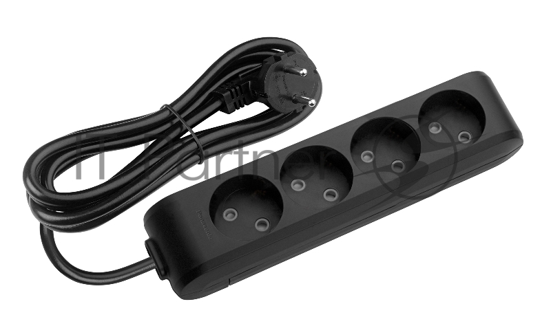 Сетевой удлинитель Panasonic X-tendia 2м (4 розетки) черный (блистер)