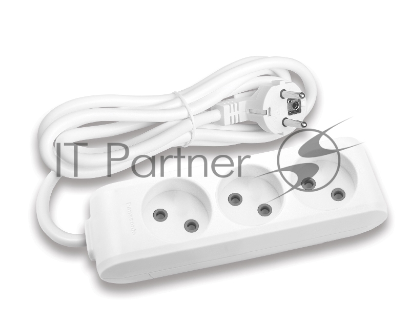 Сетевой удлинитель Panasonic X-tendia 2м (3 розетки) белый (блистер)