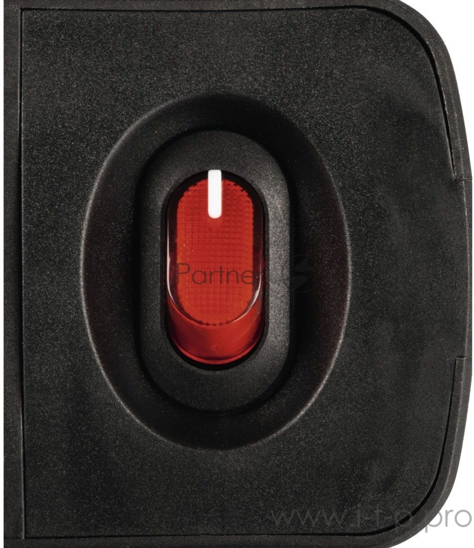 Сетевой удлинитель Hama H-137366 1.5м (6 розеток) черный (коробка)