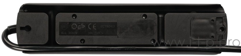 Сетевой удлинитель Hama H-137366 1.5м (6 розеток) черный (коробка)