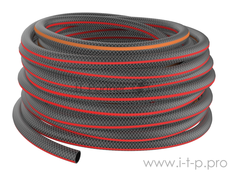 Шланг Fiskars 1027111 3/4 50м поливочный армированный черный/красный