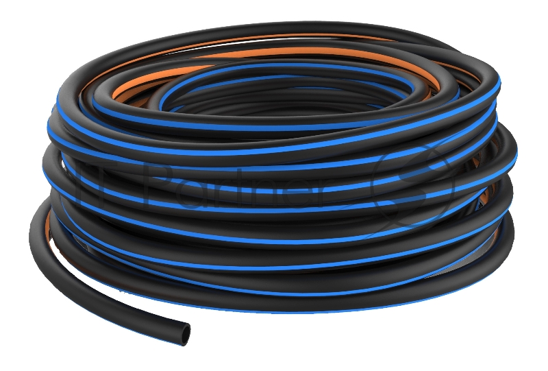 Шланг Fiskars 1027103 1/2 30м поливочный армированный черный/синий